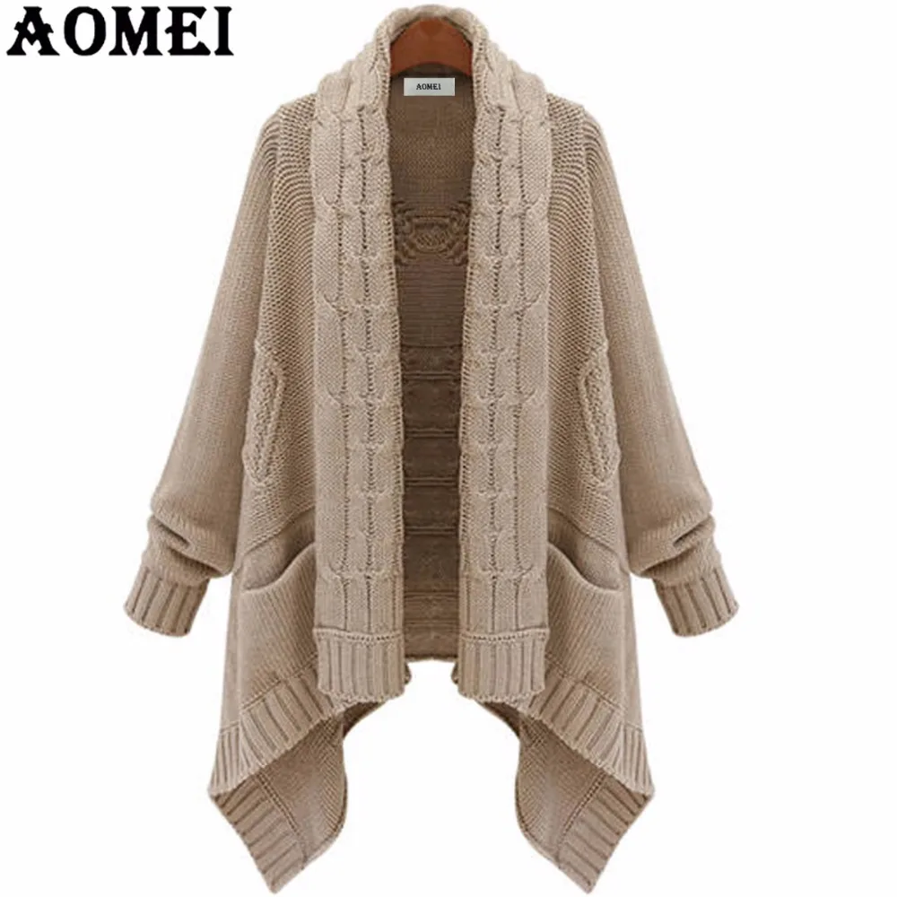 #^Special Price Women Irregular Cardigans Fall Winter Tops Knitwear Outerwear Jumper Loose Style Clothing 2020 New Spring Knitwear Fall Cape