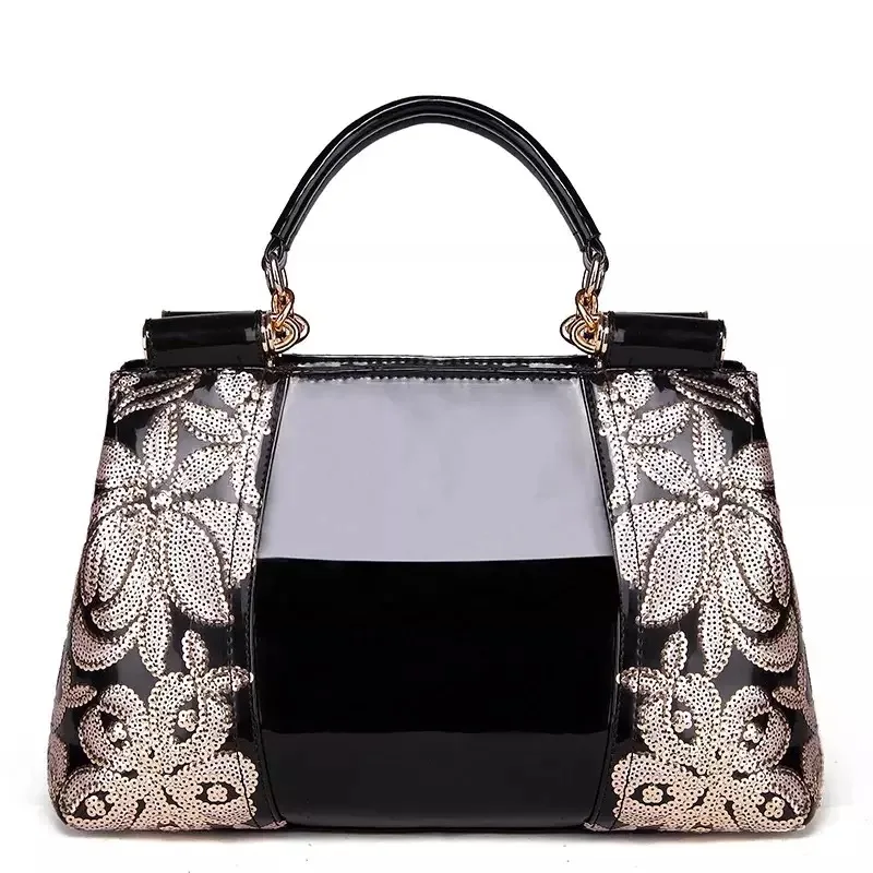 

Luxury Handbags women bags High-end counters genuine leather patent leather handbags women's shoulder bags luxury famous brand
