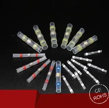 50pcs Solder Seal Wire Line Connector Sopoby Heat Shrink Butt Terminals Electrical Waterproof Insulated Marine 480 pcs waterproof heat shrink wire connector assortment automotive marine kit t35