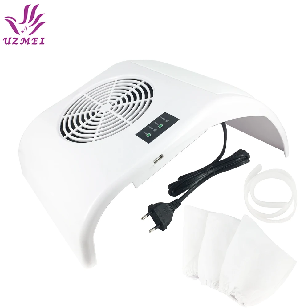 

Multi-Functional Powerful Nail Dust Collector with Big fan Vacuum Cleaner Electric Manicure Tools with 3 Dust Collecting Bags