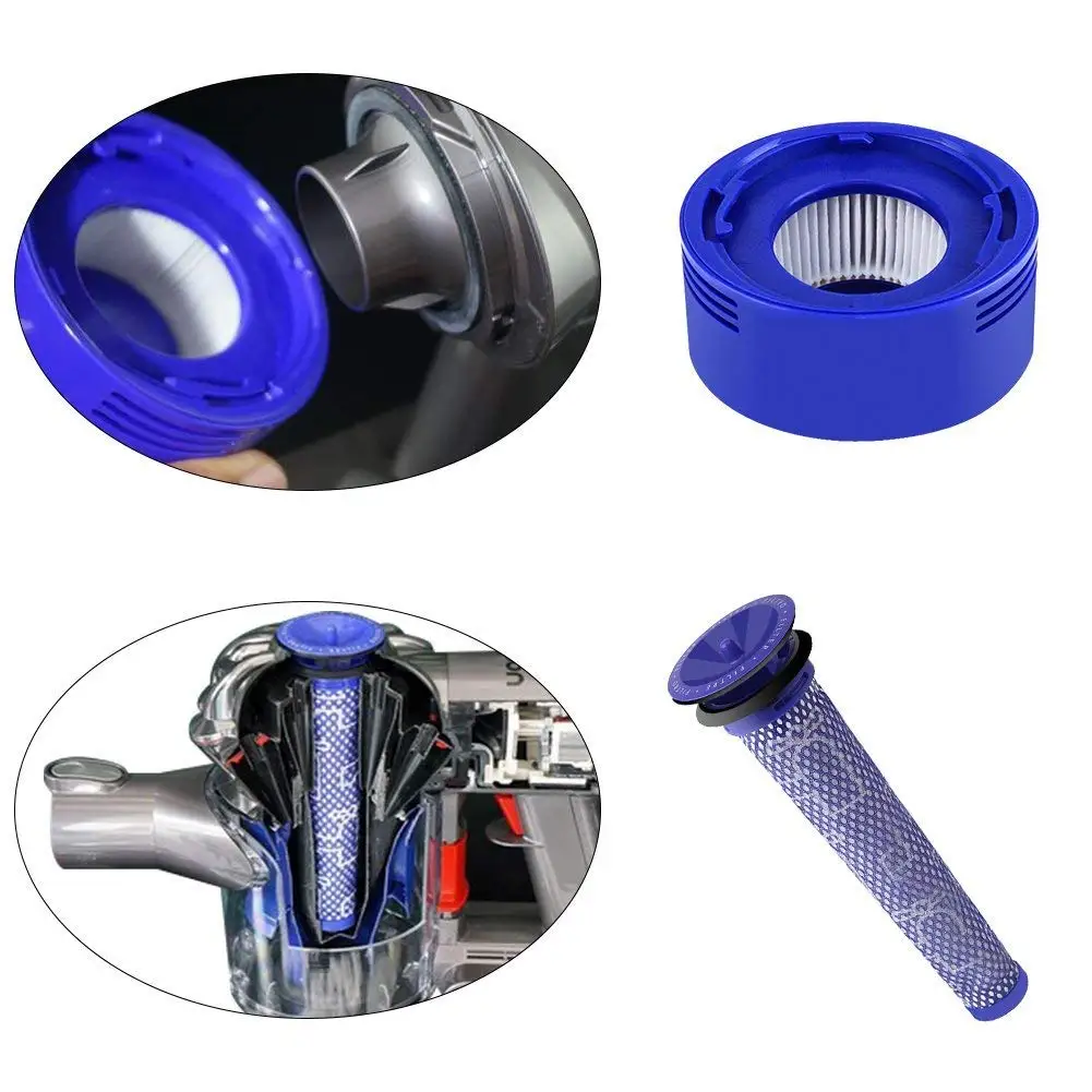 Запасные фильтры HEPA для Dyson V8 V7 Аккумуляторные Пылесосы (в упаковке 3)|Запчасти