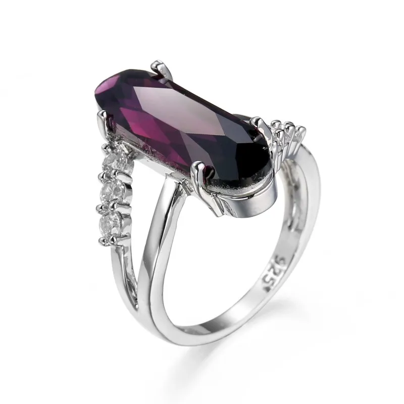 

2019 SALE Fine Jewelry Crystal from Austrian 2 Colors Explosive New Oval Zircon Ring female For Women Party