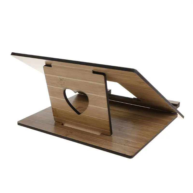 Laptop Stand Detachable Notebook Desktop Holder Adjustable Wooden Bracket Portable for Apple Macbook Lenovo ASUS Dell Tablet