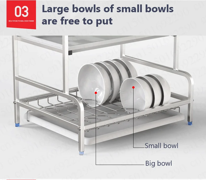 2 слоя 304 Нержавеющая сталь кухонная сушилка для посуды миски сливной полка для пластикового стеллажа кухонные инструменты тяжелый подшипник