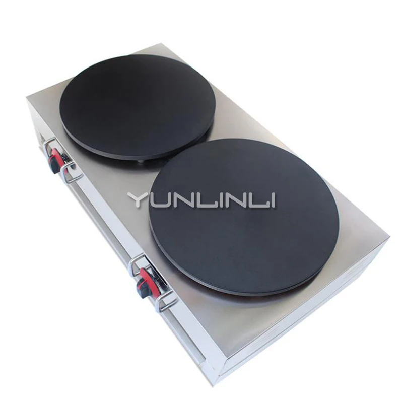 Commercial Double Crepe Maker Gas Burner Pancake Making Machine Gas Crepe Making Machine Pancake Maker NP-596 Commercial Double Crepe Maker Gas Burner Pancake Making Machine Gas Crepe Making Machine Pancake Maker NP-596