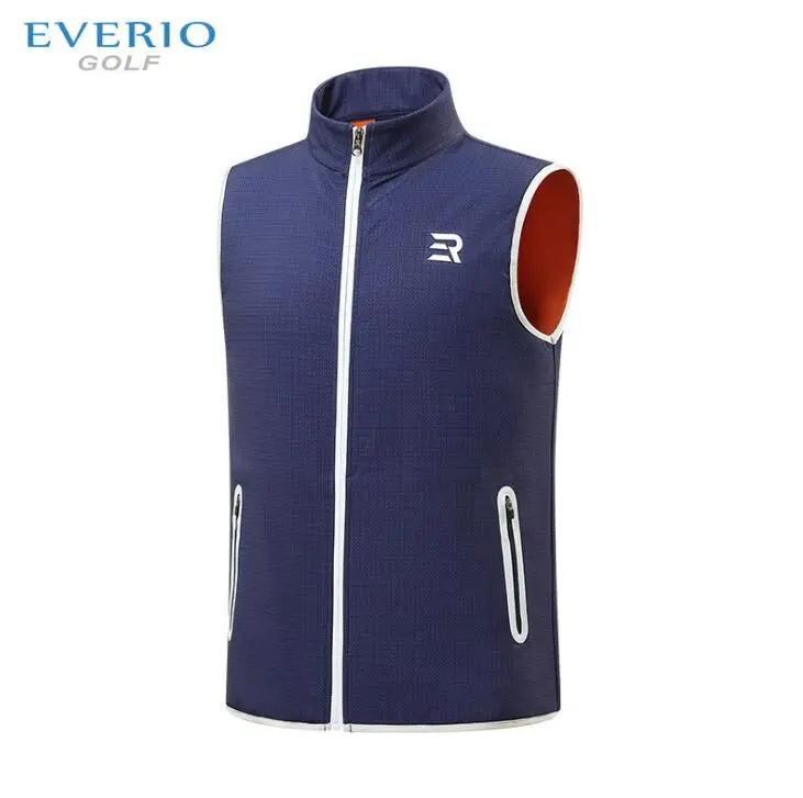 EVERO осенне-зимняя мужская жилетка для гольфа на молнии, ветрозащитная и теплая спортивная одежда для гольфа, мужская флисовая куртка без рукавов для гольфа, S-2XL