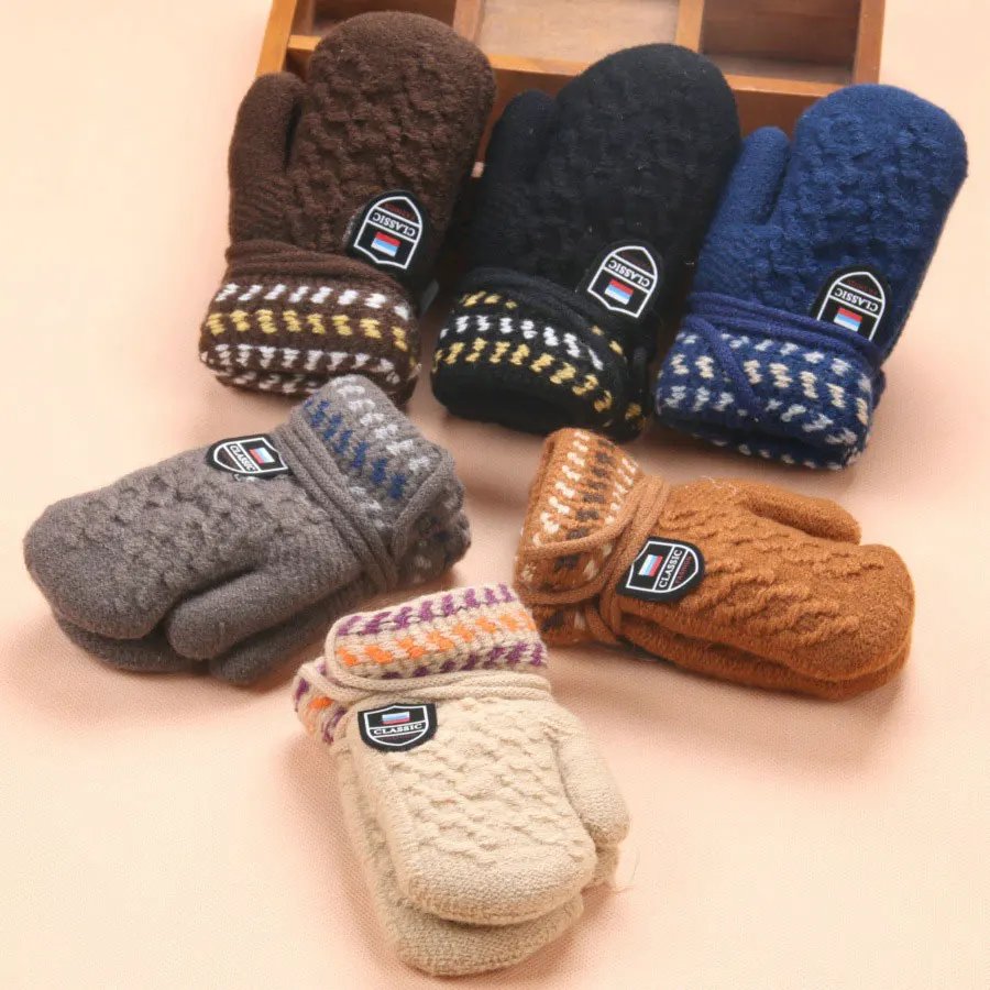 New children's Cotton warm gloves thick for baby boy & girl free
