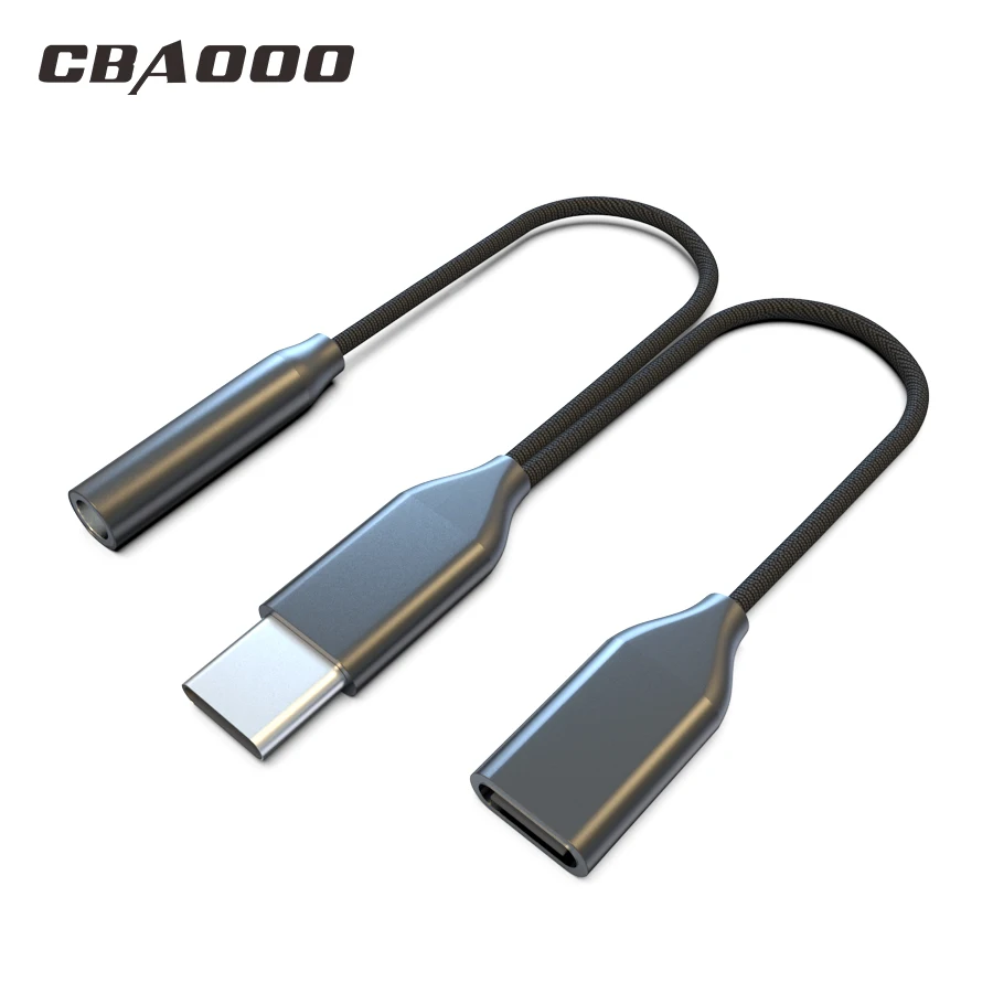 

Type C 3.5 Jack Earphone USB C to 3.5MM AUX Type C Charging Adapter For Huawei mate 20 P30 pro Xiaomi Mi 6 8 9 SE Audio cable