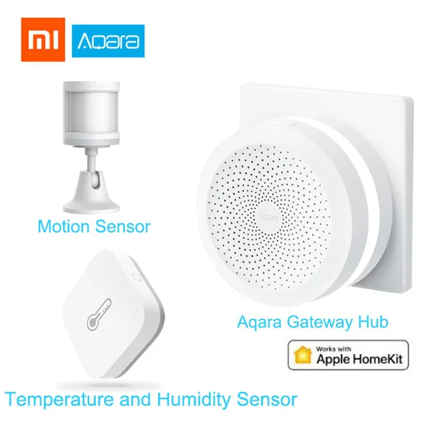 Smart home kits 4 Aqara умный дом комплекты шлюз концентратор окна двери датчик человеческого тела беспроводной переключатель температуры влажности воды датчик Apple - Цвет: Smart home kits 4