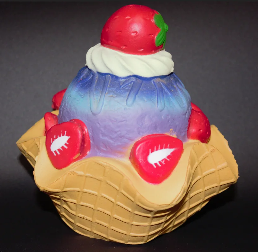 

rare squishy jumbo Strawberry Christmas cake pu toy ice cream SQUEEZE TOY slow rising 10pcs lot wholesale FREE SHIPPING