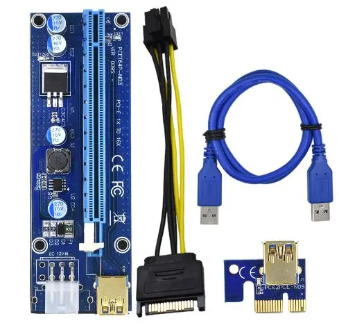 Pci express 16x extender