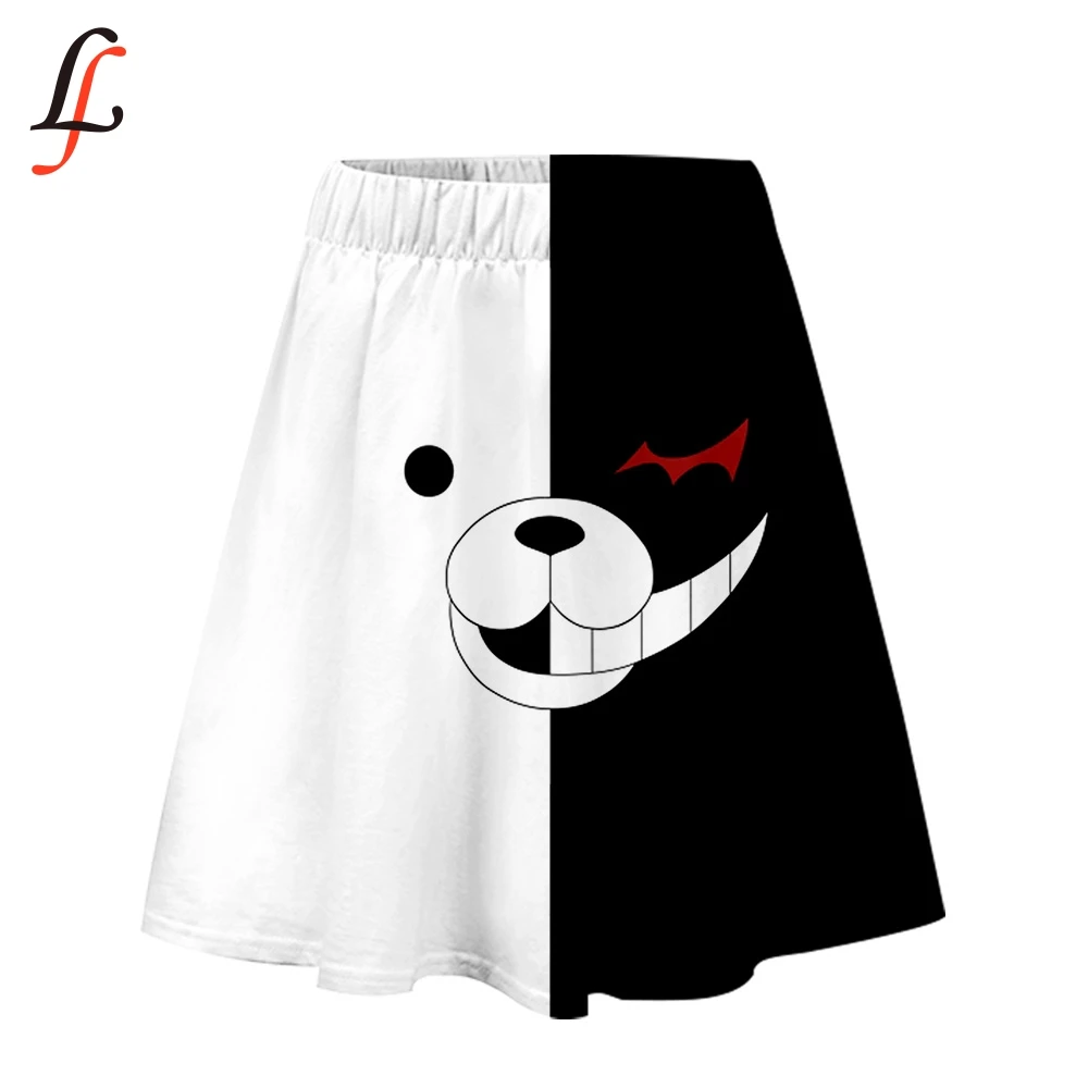 Пуля на Breaking Monokuma 3D короткое платье с принтом летнее повседневное Harajuku для женщин сексуальное короткое платье Горячие SaleLeisure стиль