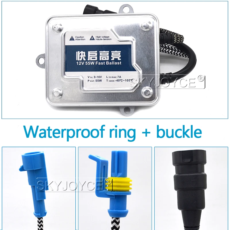 SKYJOYCE 55W hid xenon kit H1 H7 H11 H3 9005 9006 D2H 9012 HID Xenon bulb Conversion Kit Ballast Bulb Car Headlight Accessories (12)