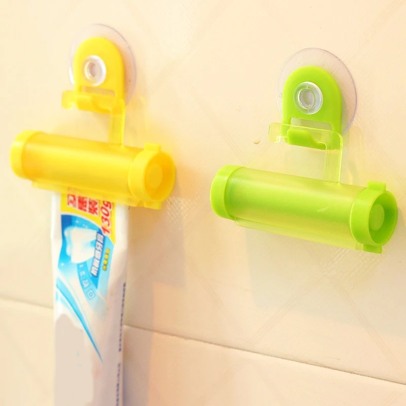 

Suction Plastic Rolling Tube Squeezer Useful Toothpaste Easy Dispenser Bathroom Toothpaste Holder Bathroom Home Accessories