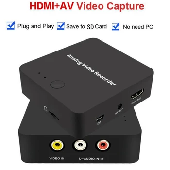 

Analog AV Recorder old video tape camcorder VHS VCR DVD Games Plays Hi8 video capture to digital format SD Card AV HDMI Out