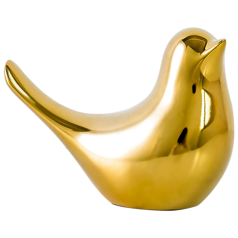 السيراميك الذهب الطيور ديكور مجردة زخرفة غرفة المعيشة خزانة الجدول الطيور الديكور للمنزل