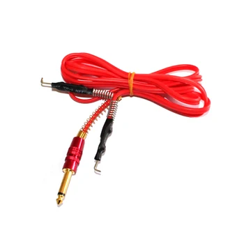 

Premium 1pcs Red Super Soft Silicone Tattoo Clip Cords 6 Foot Clip Cord Thicker Wire 1.8M For Tattoo Power Supply