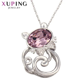 

Xuping Jewelry Animal Shaped Necklaces for Women Crystals from Swarovski Hot Sell Cute Valentine's Day Party Gift S169.3-32583