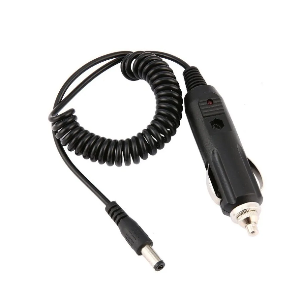 Портативный размеры автомобиля зарядное устройство кабель зарядки шнур подходит для BAOFENG UV-5R, UV-5RA, UV-5RB, UV-5RE радио черный