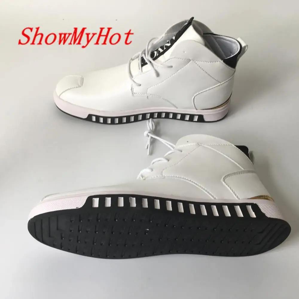 Showmyhot Новое поступление Досуг белый Sapatos Masculinos прогулочная обувь 350 кроссовки дышащая обувь на плоской подошве