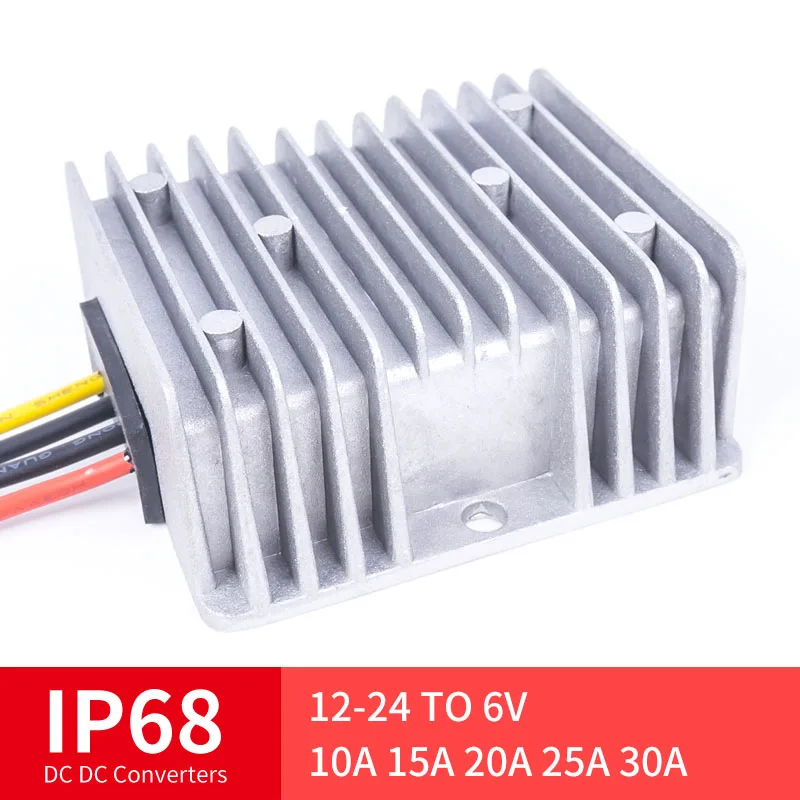 

12-24 TO 6V 10A 15A 20A 25A 30A High Quality DC Converter Step-Down DC Voltage Regulator Voltage Mutual, Suitable for Automot
