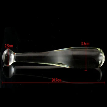 Sex products dildos for women Transparent crystal glass dildo Baseball bat styles glass anal dildo sex toys for women/men gay 2