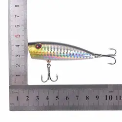 1 шт. 6,5 см 10 г Поппер рыбалка приманки Рыбалка приманки Crankbait воблеры 5 # высокоуглеродистой стали крюк блесен