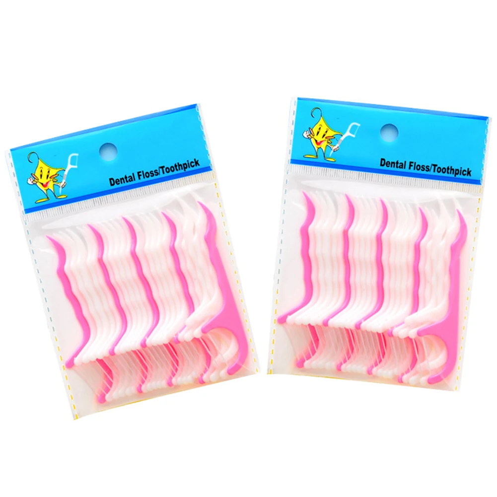 

50PCS Stick Plastic Inter Brush Picks Tooth Clean Oral Care Floss Teeth Toothpick Disposable Flosser