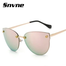 Snvne 2018 primera marca con las gafas de sol del ojo de gato Del Espejo gafas oculo de sol lentes oculos gafas de sol luneta de soleil muje Femenino