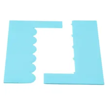 Ellenmar дома Кухня торт скребок 2 шт./компл. многоразовые Пластик Многофункциональный нерегулярные для самостоятельного приготовления мороженого скребок Комплект пресс-форма для выпечки