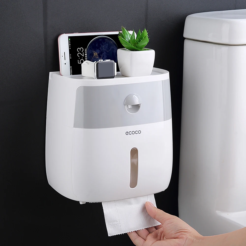 

Wall-Mounted Bathroom Tissue Dispenser Tissue Box for Multifold Paper Towels Tissue Storage Box Drawer Bathroom Product