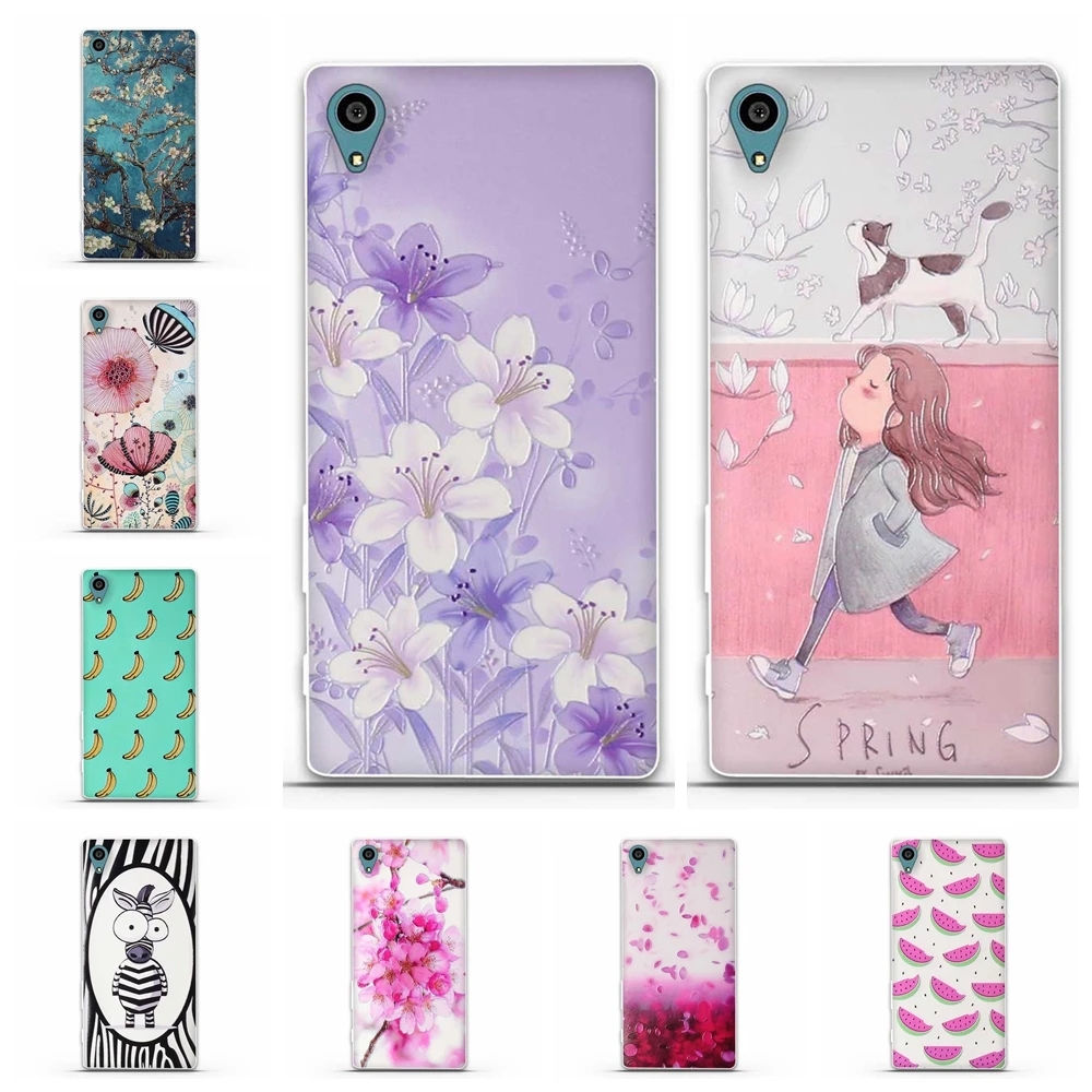

Phone Case For Sony Xperia Z3 Case Silicone Ultra Thin Soft TPU Painted Protective Back for Sony Xperia Z3 z3 Case Skin bumpers