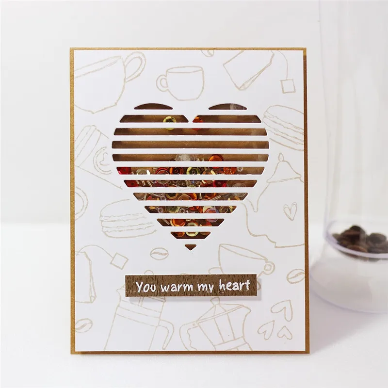 

Layers of Love Metal Cutting Dies Heart Flower Dies Scrapbooking Card Album Making Craft Die Cut New Limited Special Welfare