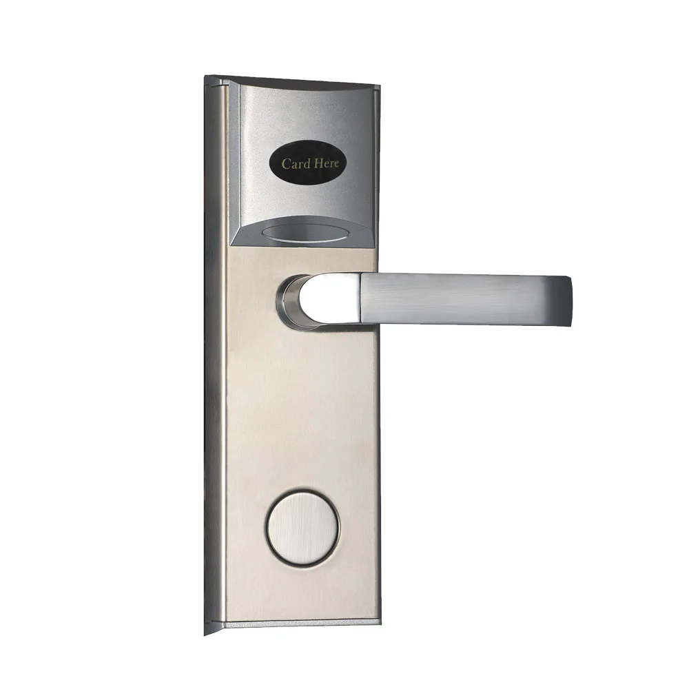 Electronic RFID Card Door Lock with Key Electric For Home Hotel Apartment Office Smart Entry Latch Deadbolt lk18ES1BS | Безопасность и