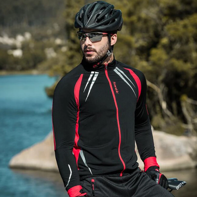 Chaqueta térmica de lana ciclismo, abrigo de otoño, ropa de a prueba de viento, camisetas para bicicleta de montaña|Chaquetas de - AliExpress