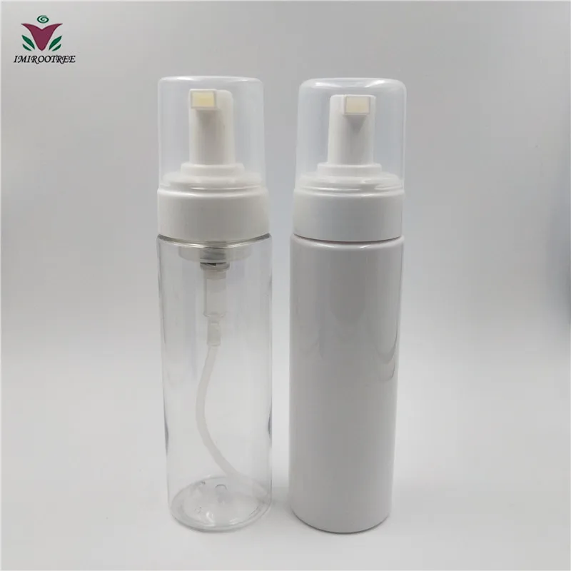 200ml PET Transparent Foam Dispenser Bottle with Foamer Pump Cosmetic