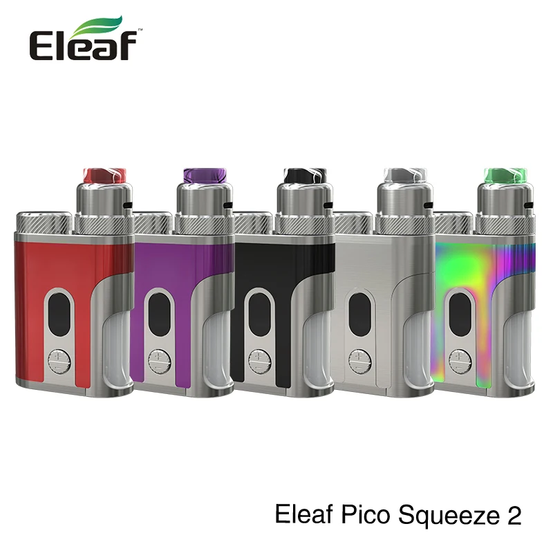 

Original Eleaf iStick Pico Squeeze 2 Kit/Mod 8ml e-liquid Bottle 100W Output Power By 21700/18650 Battery Vape box mod kit