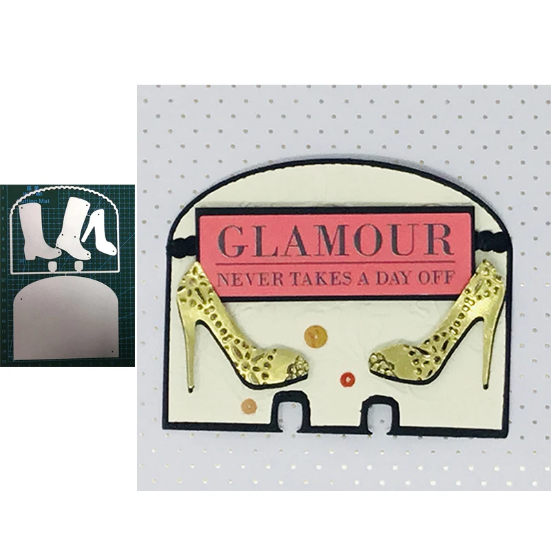 

Memory Dex Set With Shoes Metal Cutting Dies DIY Scrapbooking Embossing Paper Cards Album Making Craft Supplies New 2019 Die Cut