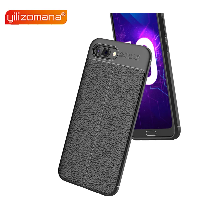 

YILIZOMANA Protective Phone Case Soft TPU Lichee Pattern Back Cover for HUAWEI Honor 7X 8 8X Max 9 Lite 10 V9 V10 Note 10 play