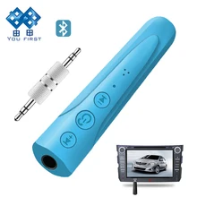 Вы первый bluetooth-приемник аудио AUX рецептор Bluetooth адаптер 3,5 мм Hands Free с микрофоном для наушников динамик автомобиля