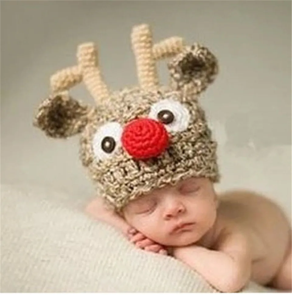 Вязаные шапки и брюки в виде кролика для новорожденных|knit outfit|photographic propscrochet hat |