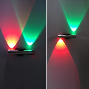 

Popular mondern direction adjustable wall lamp up and down lighting 85-265V 2W led bedside light foyer wandlamp bar decoration