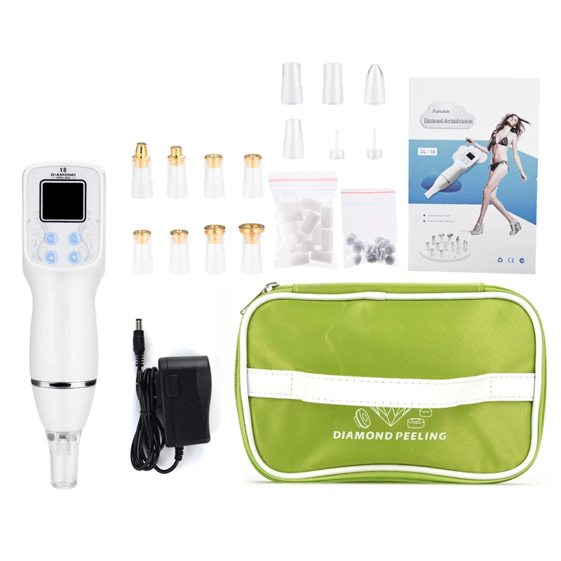 

8 Tips Diamond Dermabrasion Peeling Machine Blackhead Remover Skin Care Pore Cleaner Acne Pimple Removal Vacuum Suction Tool 301