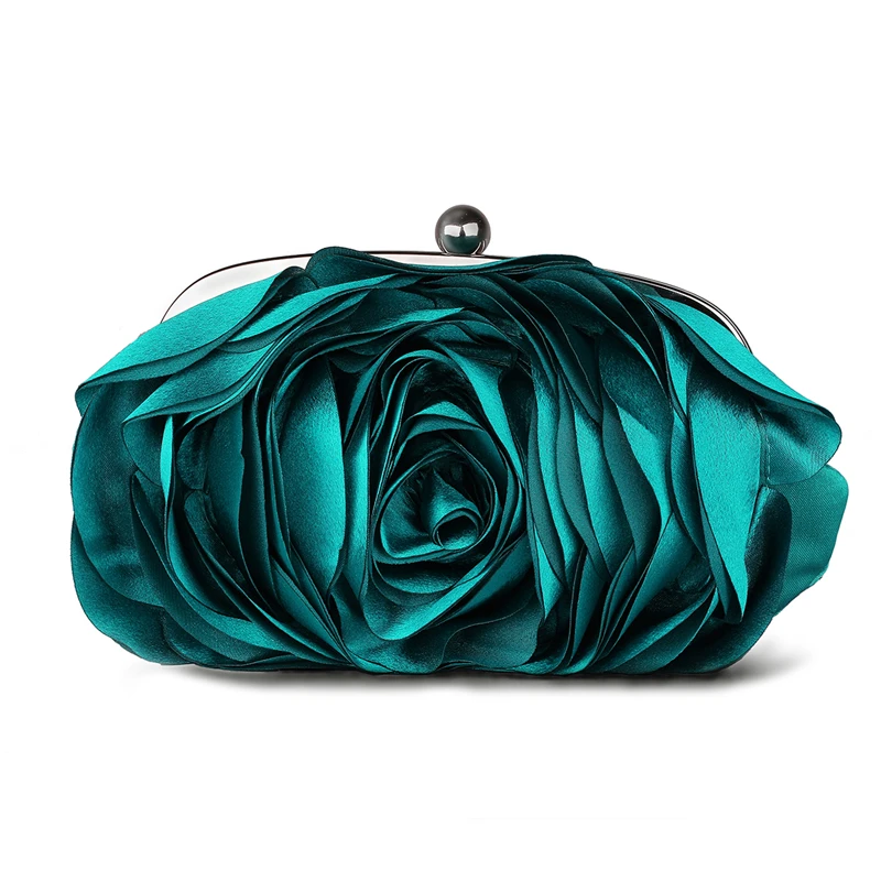 Vintage Ladies Floral Evening Bag Woman Fashion Rose Flower Chain Hand Bag Wedding Party Clutch Dinner Small Purse bolso XA140H Vintage Ladies Floral Evening Bag Woman Fashion Rose Flower Chain Hand Bag Wedding Party Clutch Dinner Small Purse bolso XA140H