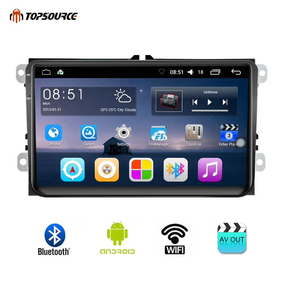 TOPSOURCE VW9001 Car Radio 2 Din 16G GPS Android 9 Inch Wifi FM Mirror Link Touch Screen 800 X 480 Car Multimedia Player For VW цена TOPSOURCE VW9001 Car Radio 2 Din 16G GPS Android 9 Inch Wifi FM Mirror Link Touch Screen 800 X 480 Car Multimedia Player For VW цены онлайн