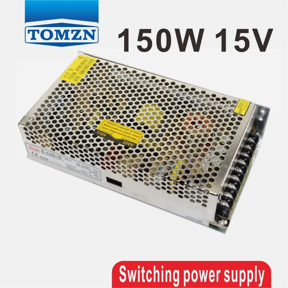 150 W 15 V 10A один Выход импульсный источник питания светодиодного табло для Светодиодные ленты света переменного тока постоянного тока