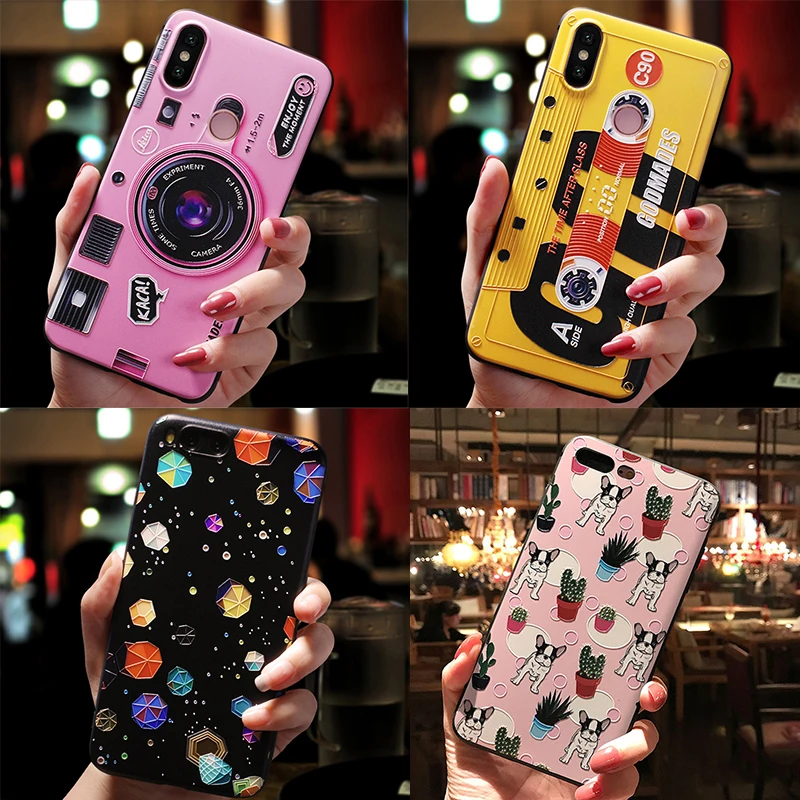 

Cartoon Cute 3D Emboss Patterned Phone Case For iPhone 7 8 6 6S Plus 11 Pro XS Max X XR Case Soft Silicone For iPhone 5 5S Cover