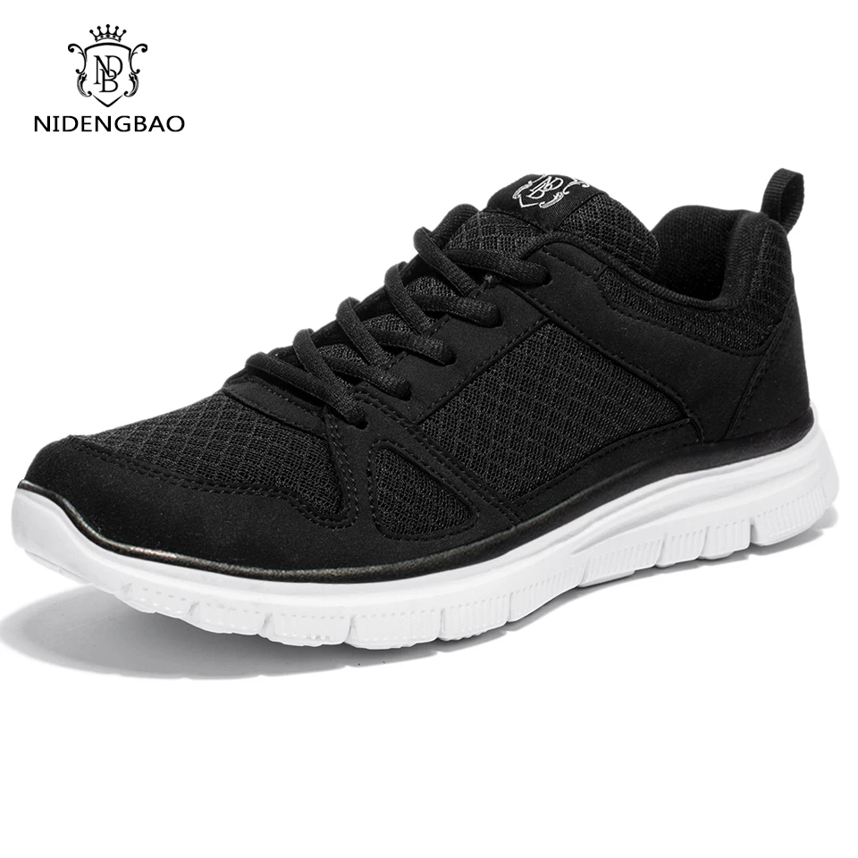 NIDENGBAO 남자 캐주얼 신발 블랙 컬러 워킹 신발 경량 - 남성용 신발
