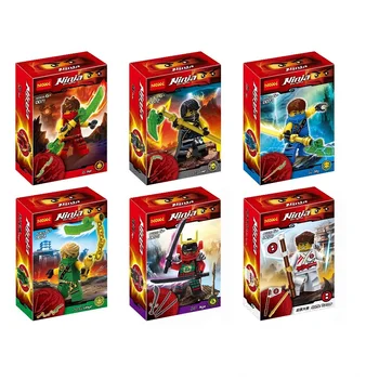 

6pcs/lot Decool 0071-0076 Jay NYA Kai Cole Ninja Movie for minifigure Action Figures Building Toys gifts fit for Ninjagoes