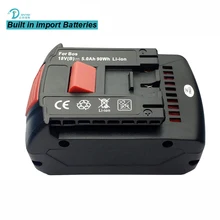 Remplaçable Haute Capacité 18 V 5.0Ah Li-ion Extended Forage Batterie pour Bosch BAT609 BAT609G BAT610G BAT618 BAT618G BAT619 BAT619G